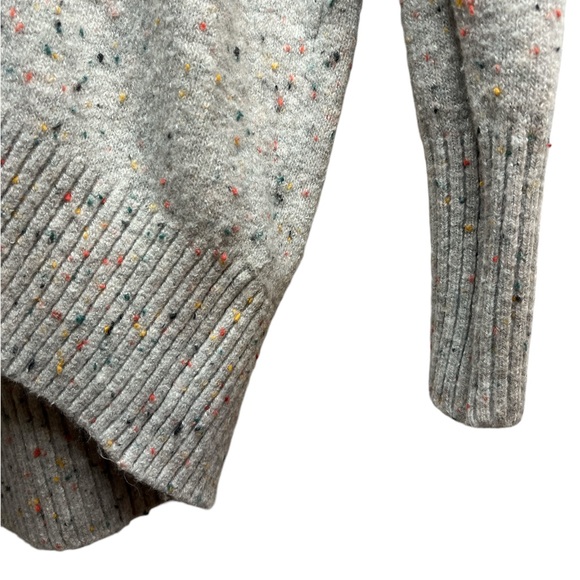 LOFT | Tunic Boat Neck Gray Speckled Sweater | Size S - Picture 3 of 8